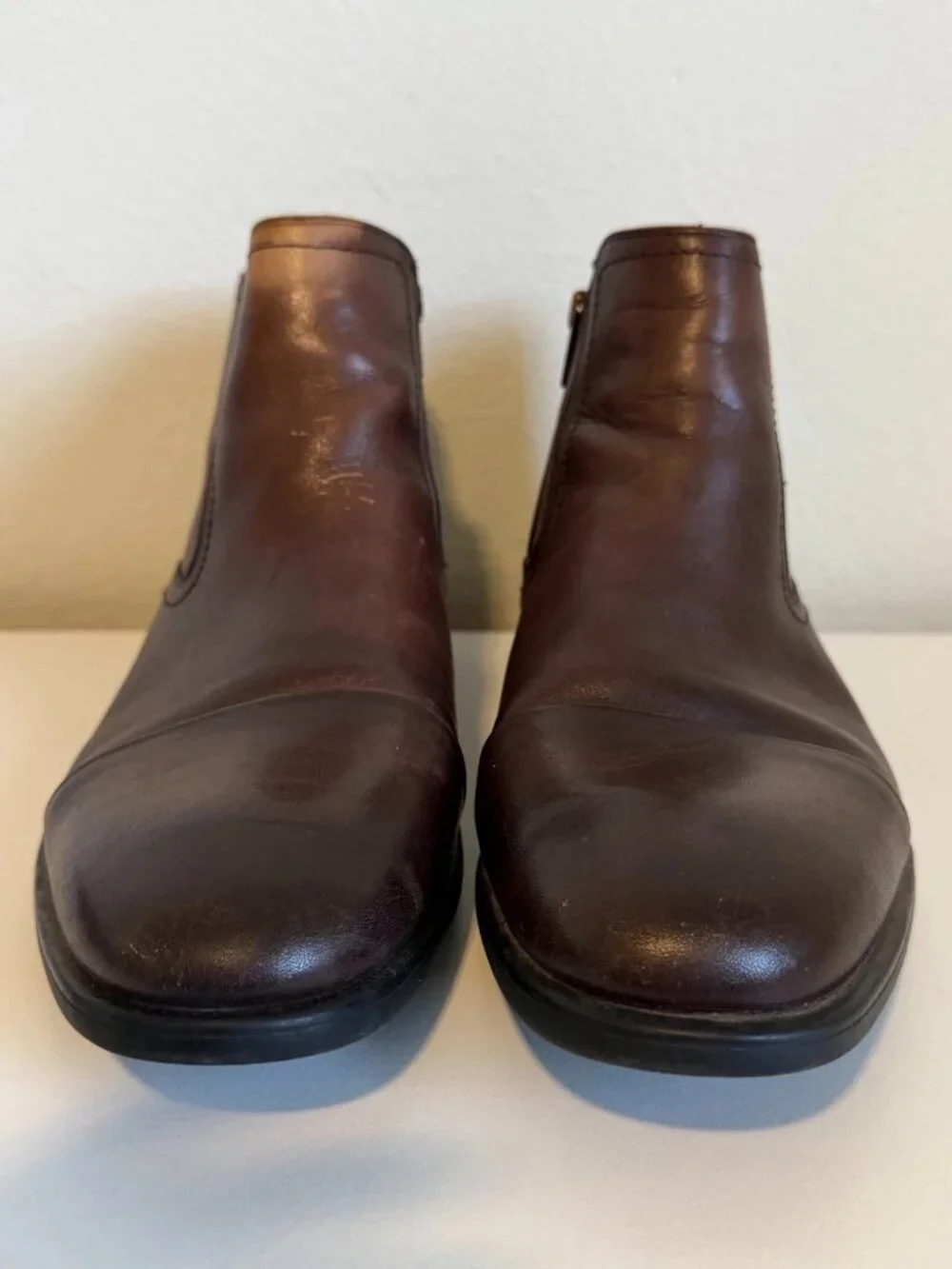 Kenneth Cole Reaction Edge Flex Men’s Brown Boots Size 10.5 Read Description